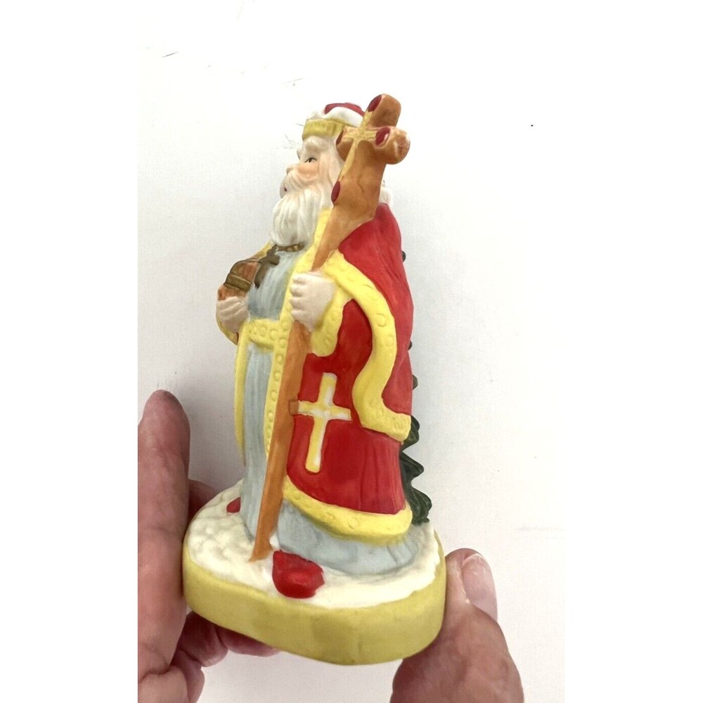 Vintage Santa Claus Christmas Statues 4 in Tall Country - Spain Portugal Poland - Picture 10 of 16